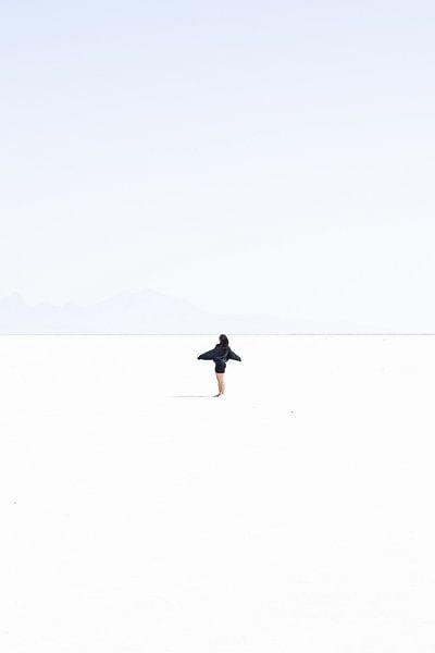 Insta foto maken op Bonneville Salt Flats