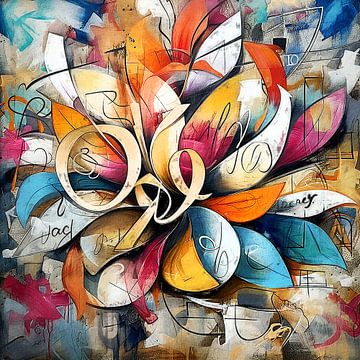 Graffiti Lotus by Jacky