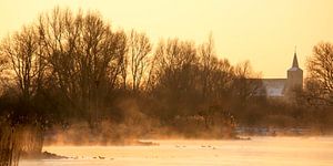 IJssel, zonsopkomst sur Evert Jan Kip