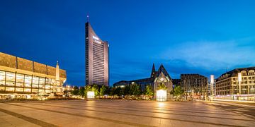 Gewandhaus, City-Hochhaus and Paulinum in Leipzig by Werner Dieterich