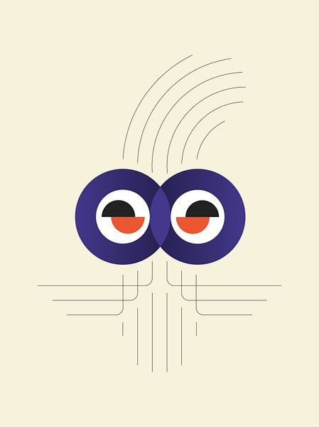 Moustasio - Purple eyed (Aux yeux violets) par Studio Kakelversch