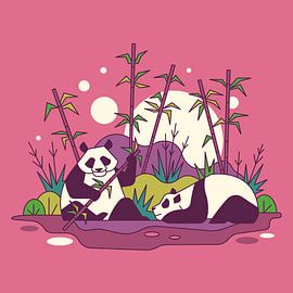 Minimal Wildlife Panda sur Rohan Dahotre