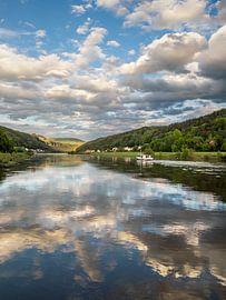 Bad Schandau, Saxon Switzerland - Elbe near the town center by Pixelwerk