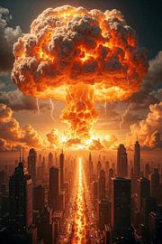 TERROR IN NEW YORK - The Nuclear Apocalypse above the City by INFERAURUM
