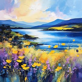 Lakeside Wildflowers by Artistic