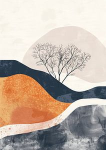 Minimalistische Landschaft
