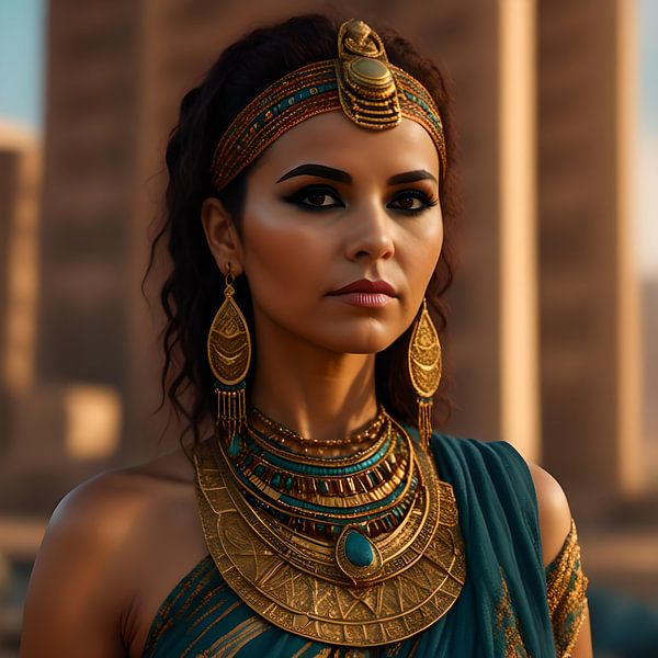 Portrait d'une belle femme égyptienne par Laly Laura