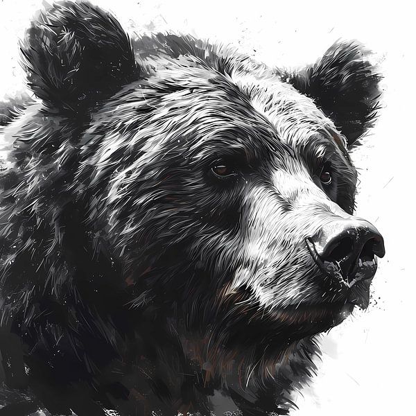 Gentle look of the brown bear by Mysterious Spectrum