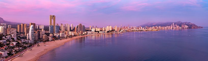 Panorama of Benidorm on Spain's Costa Blanca by Adelheid Smitt