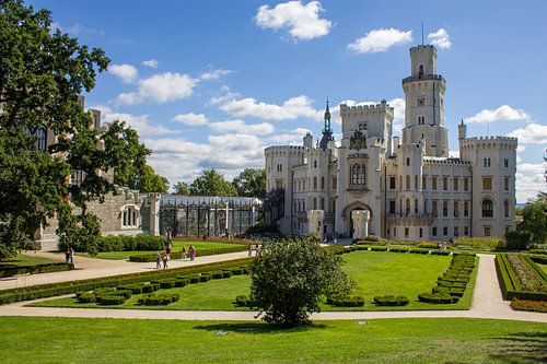 Ein märchenhaftes Schloss in der Tschechischen Republik.