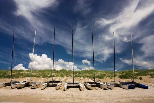 catamaran op het strand