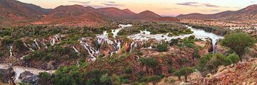 Namibia Epupa Falls Panorama by Jean Claude Castor