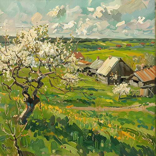 Landschaft im Monet-Stil