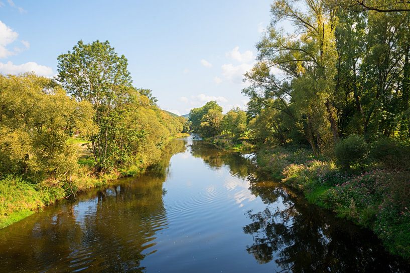 Zwarte regen, rivier door Viechtach, Neder-Beieren van SusaZoom