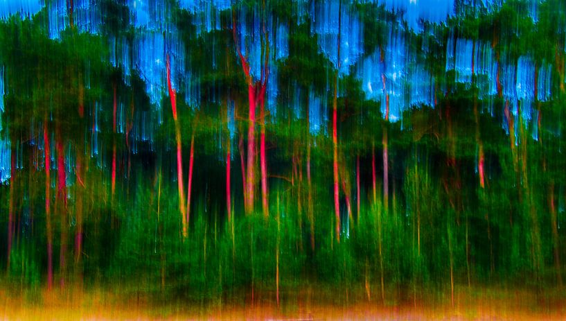 Bos - abstract 2  van I Baay