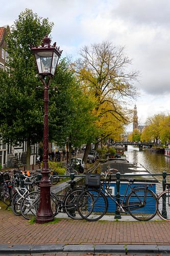 Prinsengracht en Westerkerk in Amsterdam