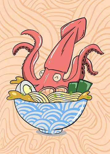 Délice de calmars en ramen sur Art Kingdom