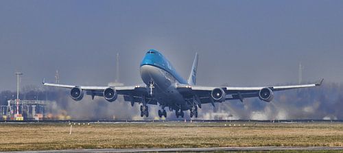 Jumbojet décollage à Schiphol