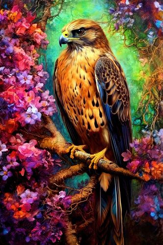 Falcon bird painting colors art #Falcon