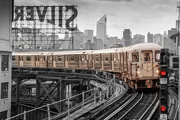 New York  Subway Linie 7 by Kurt Krause