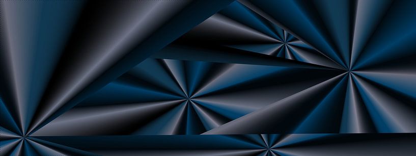 Abstraktes, blaues Universum von Ina Fischer