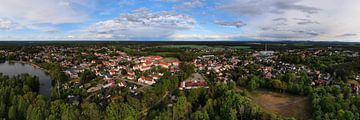 Stadt Bernsdorf (OL), Luftbild Panorama von menard.design - (Luftbilder Onlineshop)