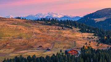 Zonsopkomst vanaf Sass de Putia, Dolomieten, Italië van Henk Meijer Photography