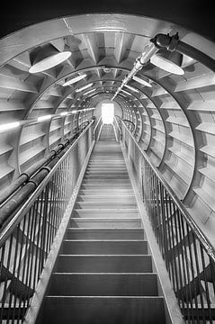 Tunnel to the light - B/W by Mark Bolijn