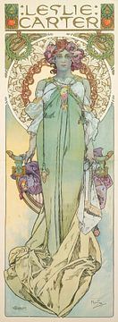 Leslie Carter, Alphonse Mucha