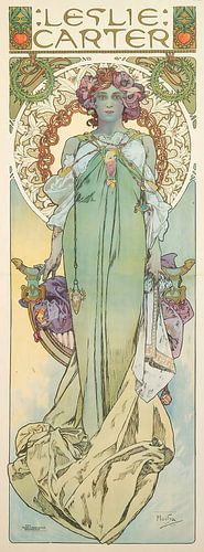 Leslie Carter, Alphonse Mucha