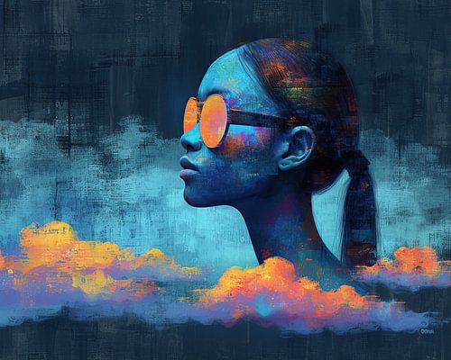 Silhouette du coucher de soleil Echo