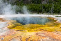 Colorful Yellowstone National Park in America