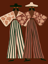 Cowgirl-Duo von Art in color