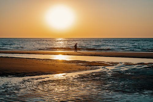 Avondwandeling op het strand