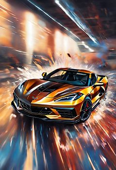 Chevrolet corvette art
