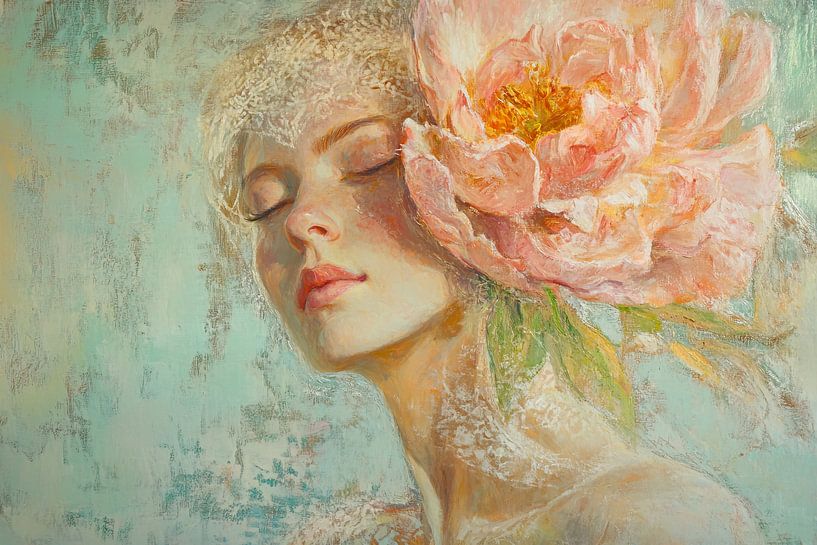 Roze Sereniteit | Serene Roze Schoonheid van ARTEO Schilderijen