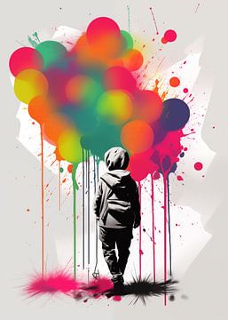 Graffiti jongen van Andreas Magnusson