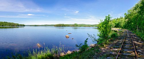 Panorama du lac Hjortesjön