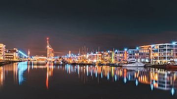 Bremerhaven bij nacht