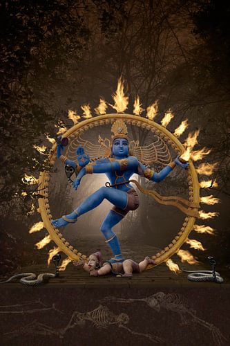Allégorie visuelle : écraser l'ego pour le renouveler - Inspiration de Shiva au CERN