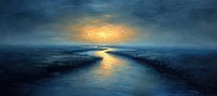 Path to Serene Dusk van Kunst Kriebels thumbnail