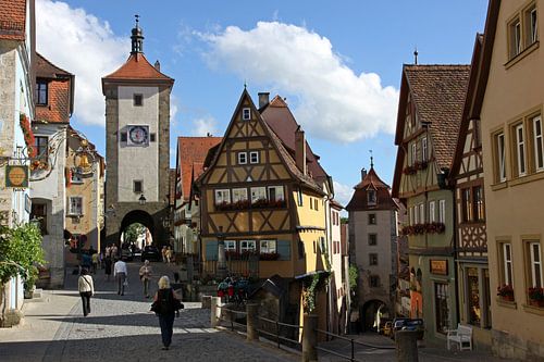 stadsbeeld van Rothenburg ob der Tauber