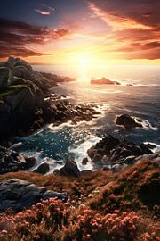 Golden hour by the sea
