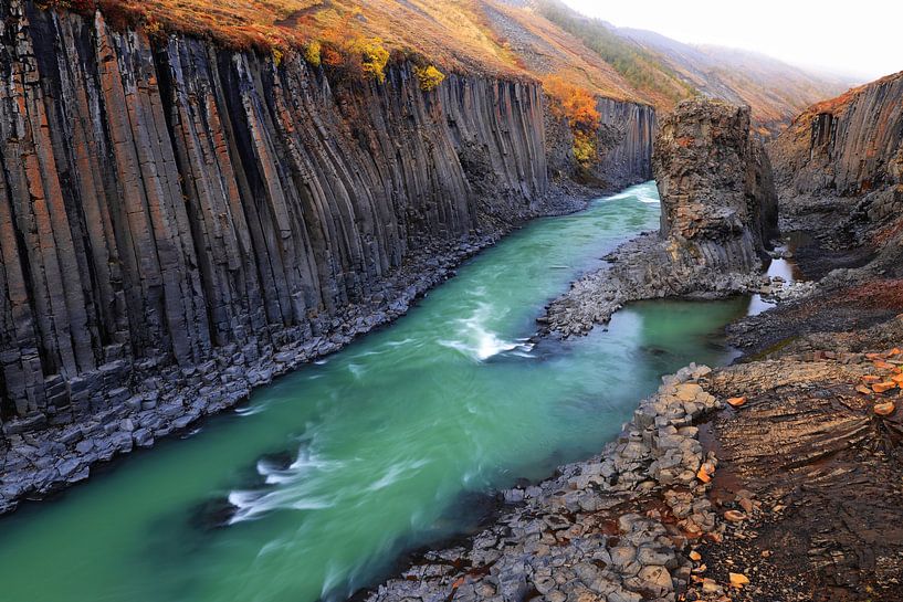 Stuðlagil Canyon in the East of Iceland by Frank Fichtmüller