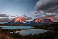 Sunrise at Lake Pehoe Chile