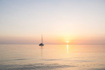 Lever de soleil sur la Costa espagnole sur Peter Haastrecht, van