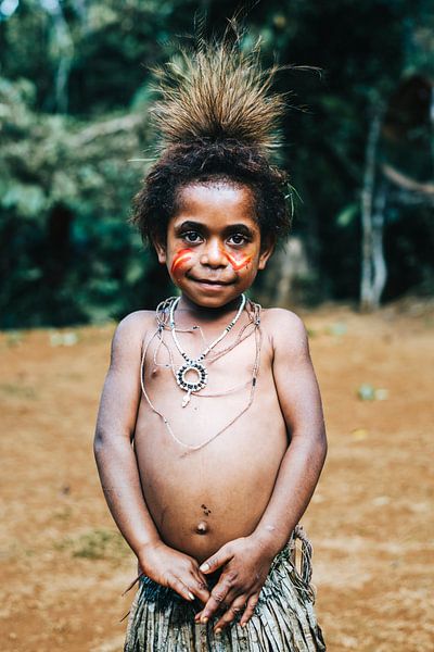 Kleines Mädchen aus Papua-Neuguinea von Milene van Arendonk