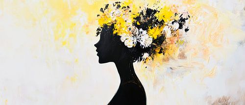 Bloeiend haar in felle kleuren