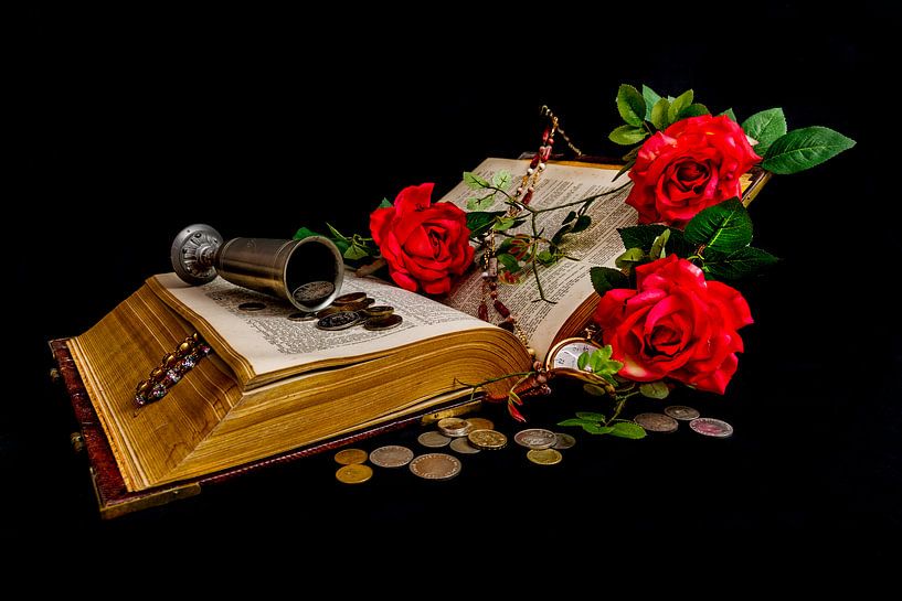 Studio still life fine-art old bible by Angelique Niehorster
