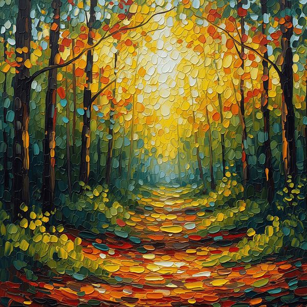 Le sentier du soleil : Le voyage d&#039;un impressionniste à travers les bois d&#039;automne par Artistic